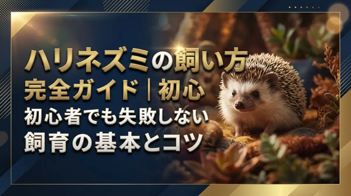 ハリネズミの飼い方完全ガイド｜初心者でも失敗しない飼育の基本とコツ