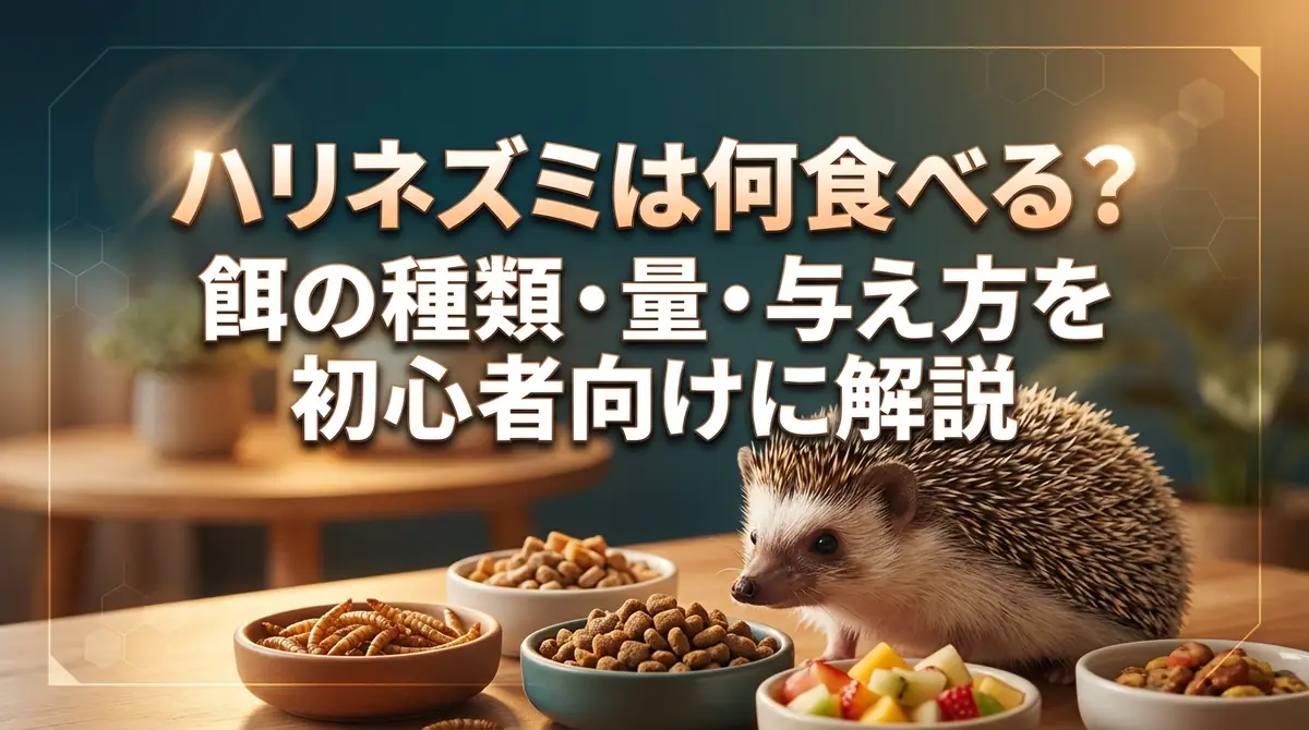 ハリネズミは何食べる?餌の種類・量・与え方を初心者向けに解説