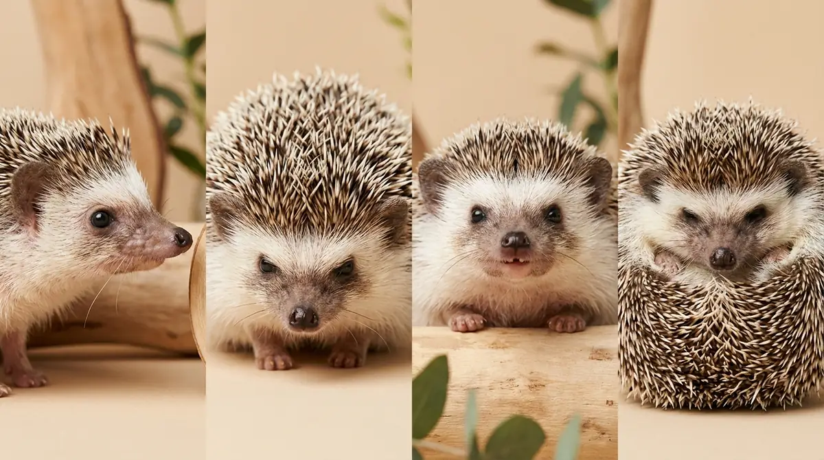 ハリネズミの顔で読み取る4つの感情サイン