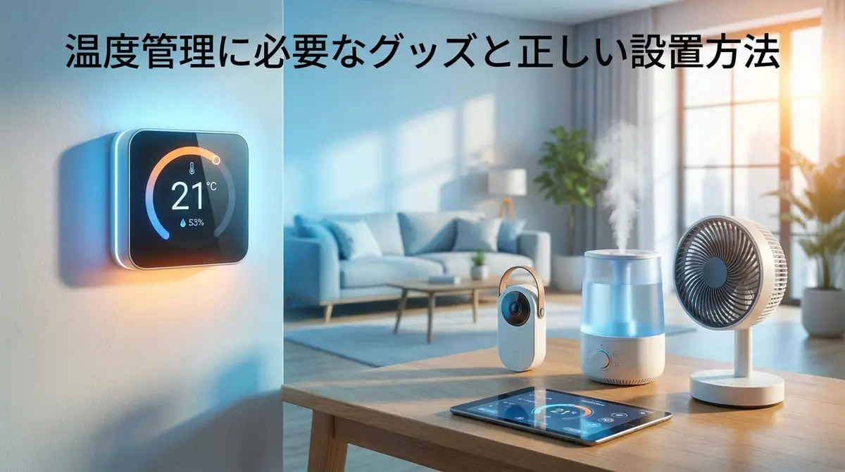 温度管理に必要なグッズと正しい設置方法