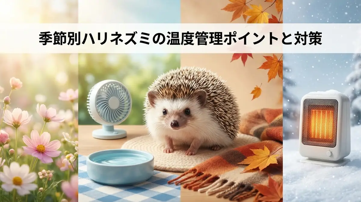 【季節別】ハリネズミの温度管理ポイントと対策
