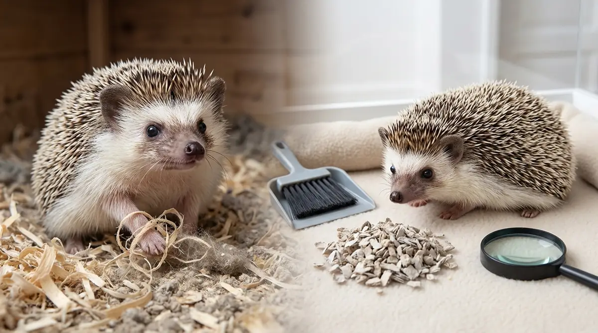 ハリネズミの床材トラブルと対処法【Q&A】