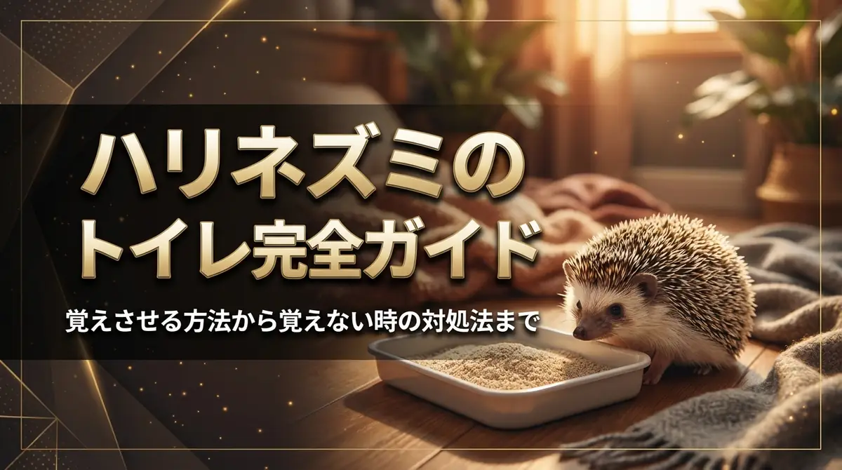 ハリネズミのトイレ完全ガイド｜覚えさせる方法から覚えない時の対処法まで