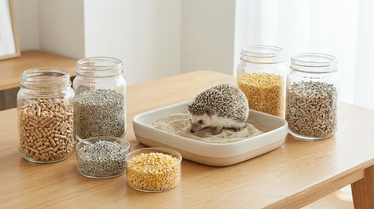 ハリネズミのトイレ砂の種類と選び方