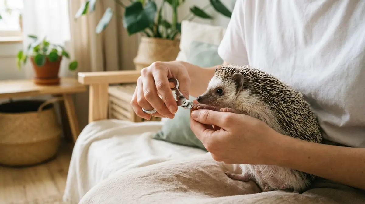 一人でハリネズミの爪切りを成功させるコツ