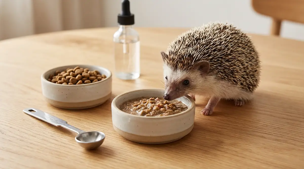 ハリネズミフードの正しい与え方|量・回数・ふやかし方