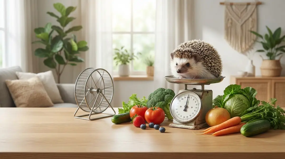 ハリネズミの適正体重を維持する健康管理のポイント
