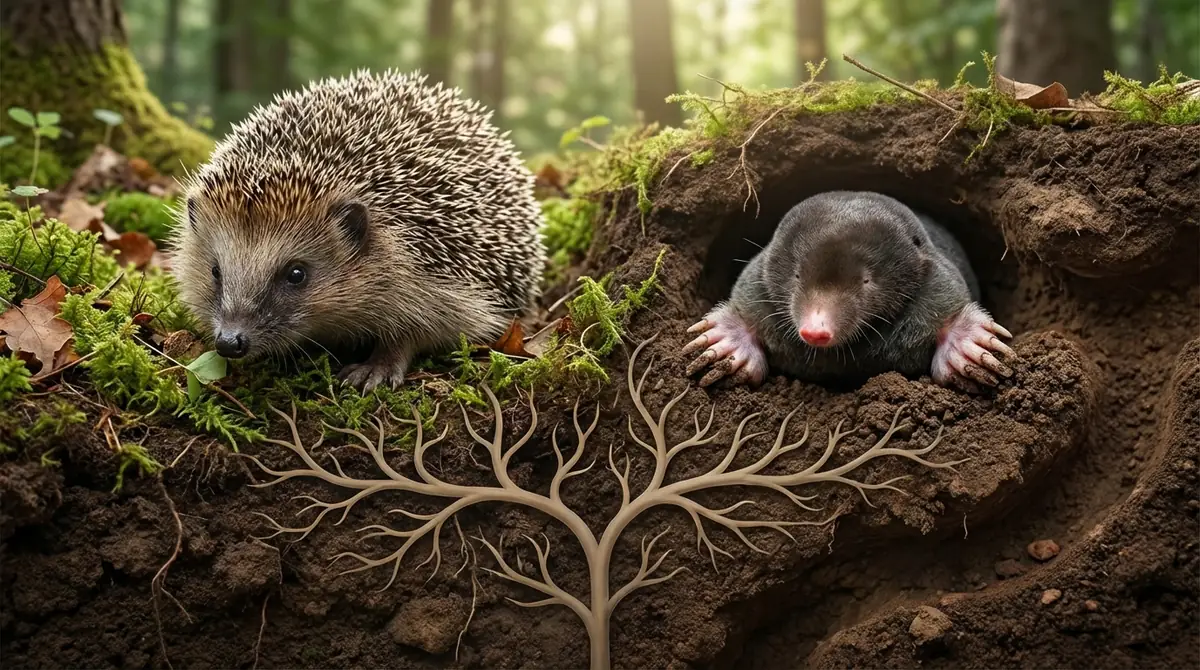 【結論】ハリネズミとモグラは「真無盲腸目」の近縁種