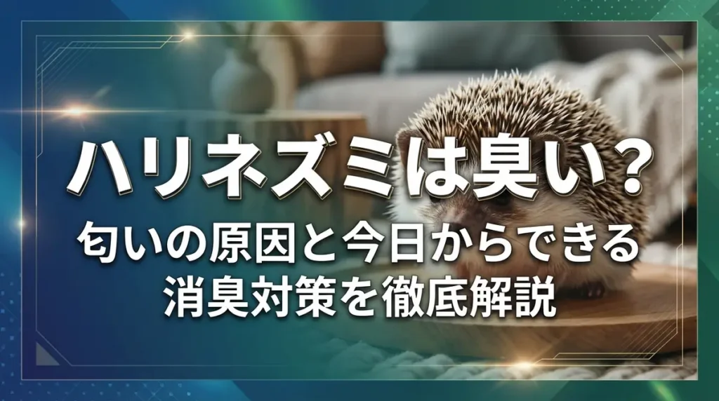 ハリネズミは臭い？匂いの原因と今日からできる消臭対策を徹底解説