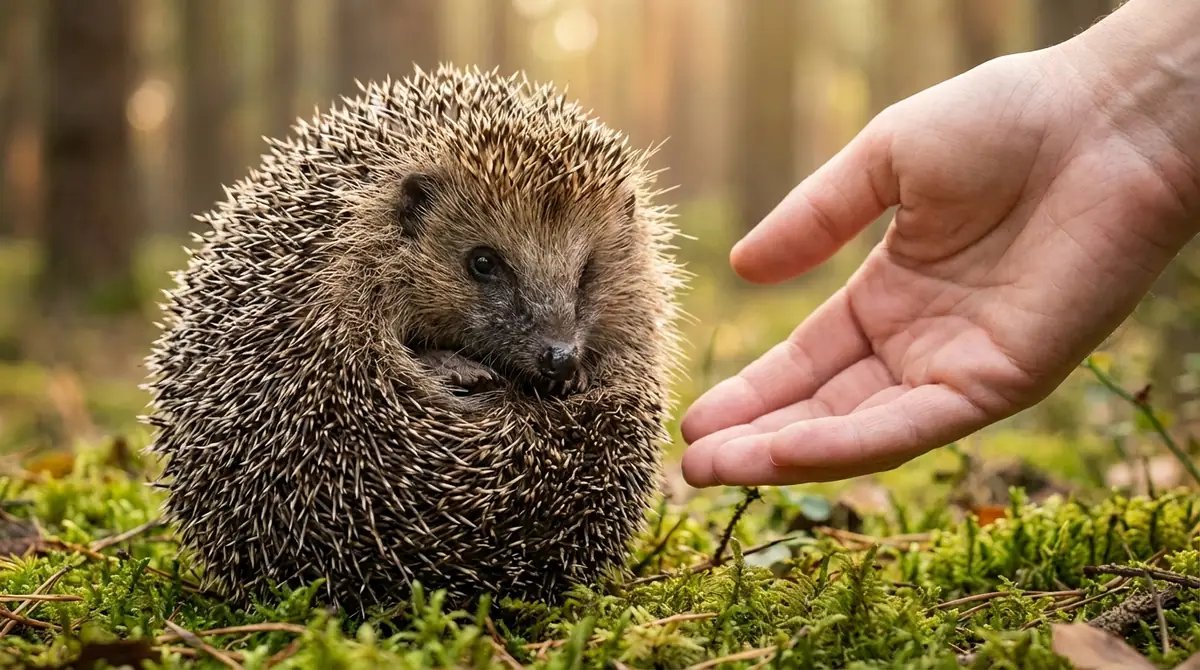 ハリネズミの威嚇は「怖い・不安」の防御反応｜嫌われているわけではない