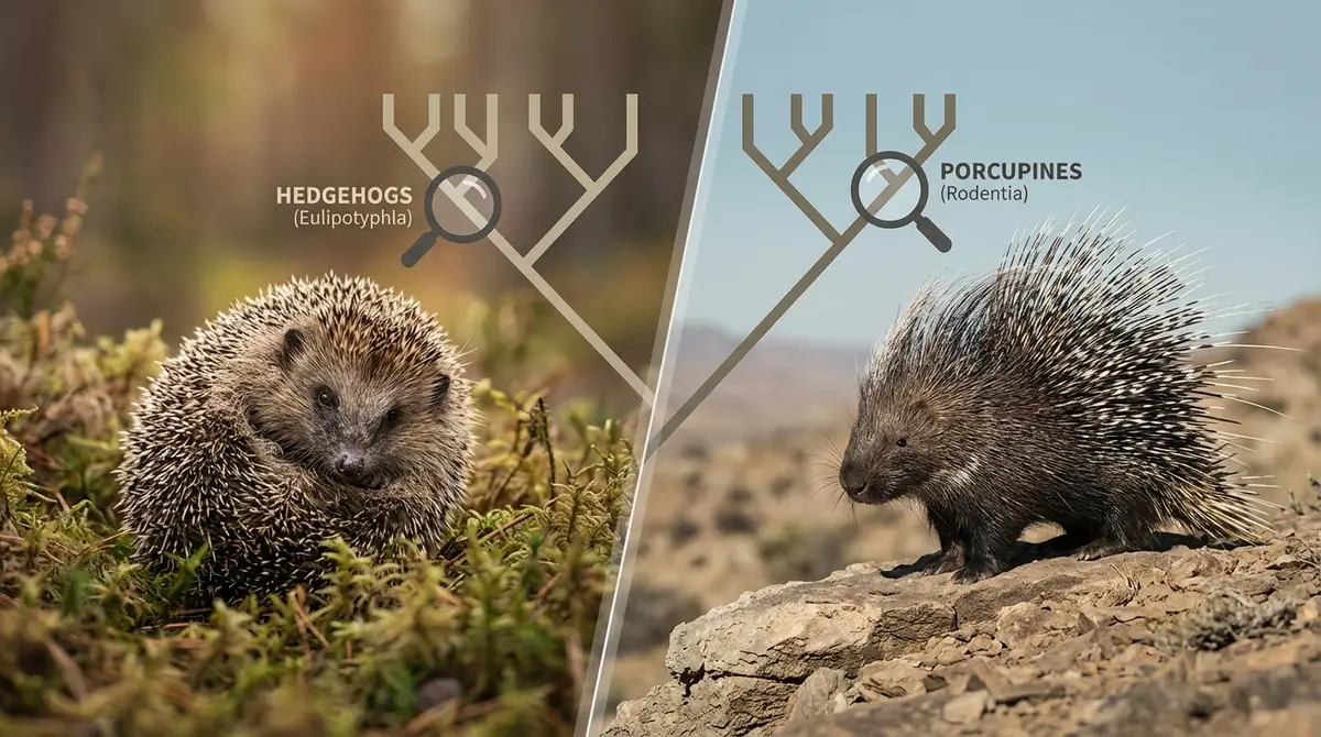 ハリネズミとヤマアラシの分類の違い｜そもそも「目」レベルで別物