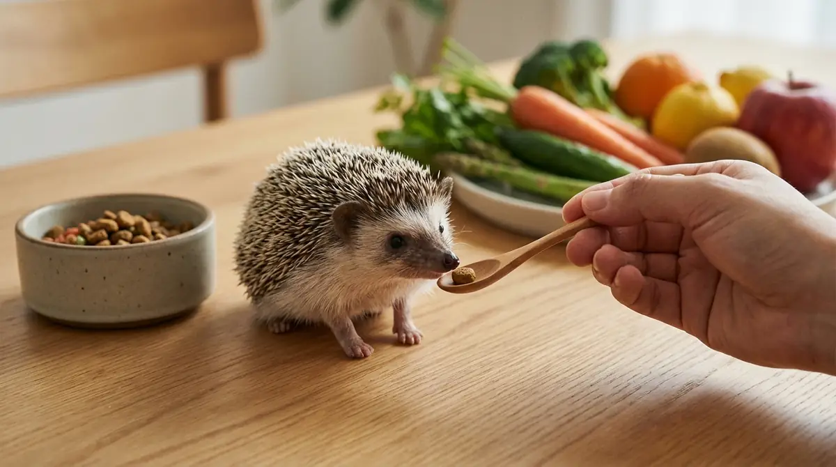 ハリネズミへのえさの与え方【実践手順】