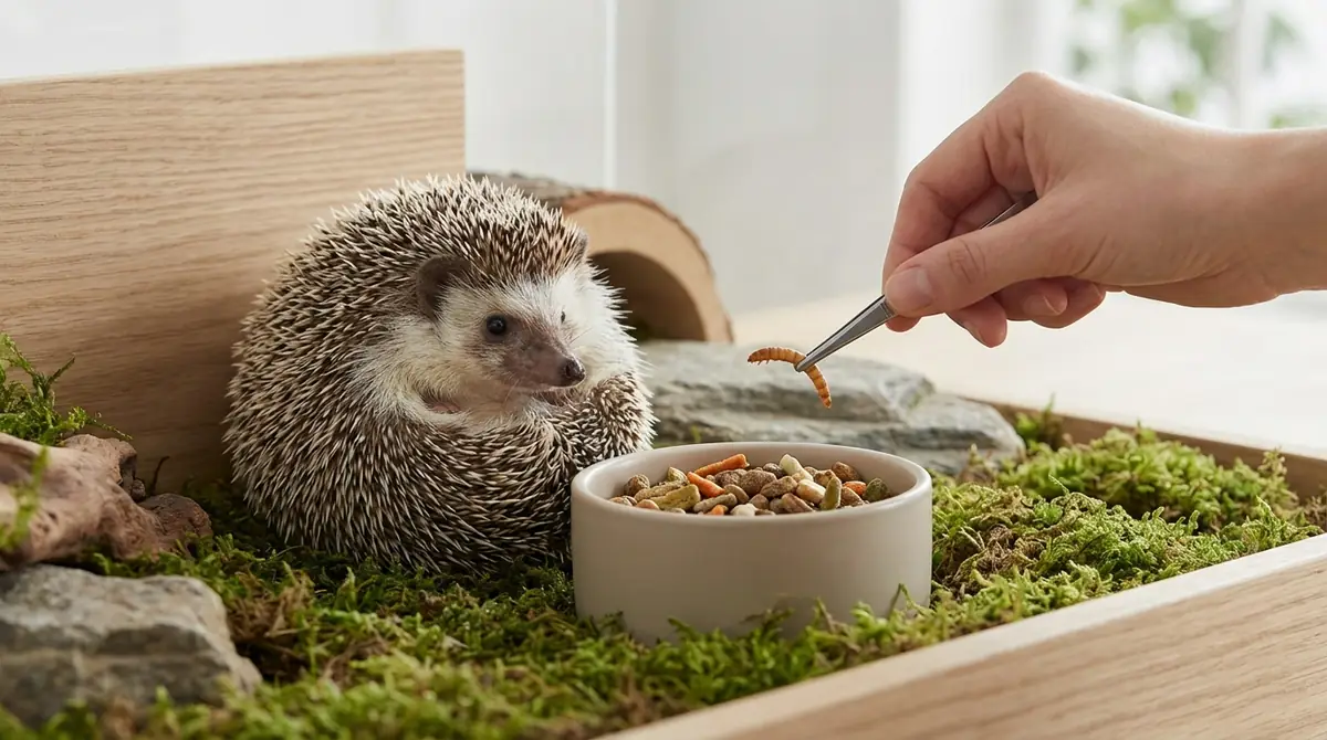 ハリネズミがえさを食べないときの対処法