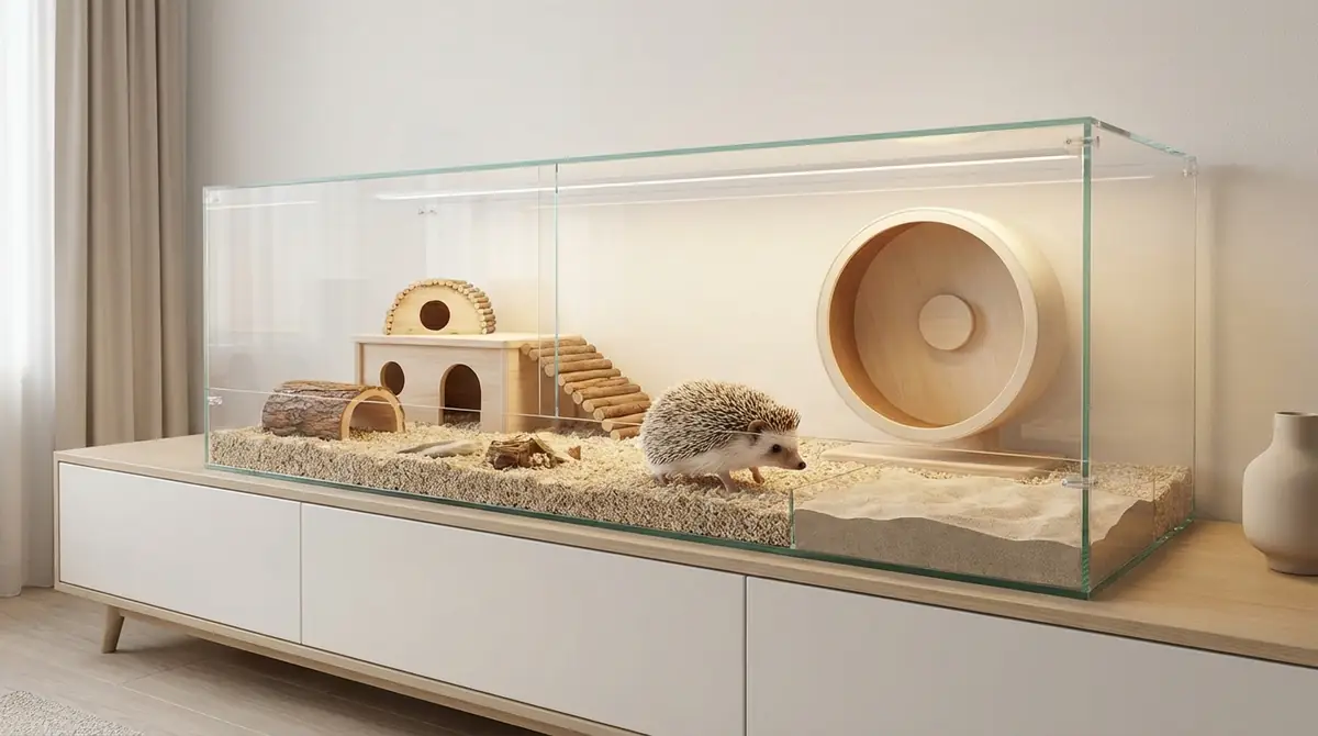 【結論】ハリネズミのケージは幅60cm以上・ガラスorアクリル製がベスト