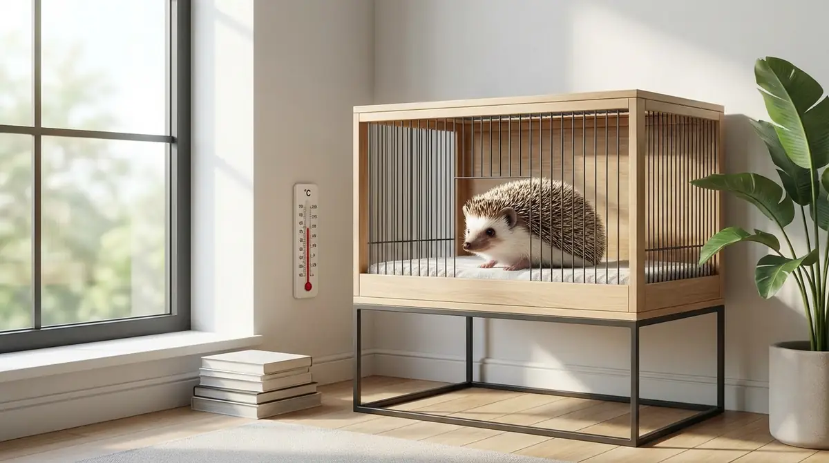 ハリネズミのケージ設置場所｜3つの条件をチェック