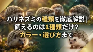ハリネズミの種類を徹底解説｜飼えるのは1種類だけ？カラー・選び方まで