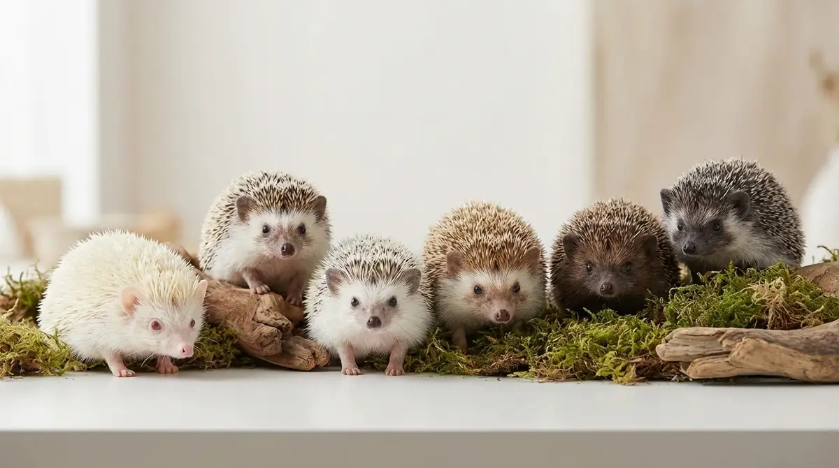 ヨツユビハリネズミのカラーバリエーション全種類
