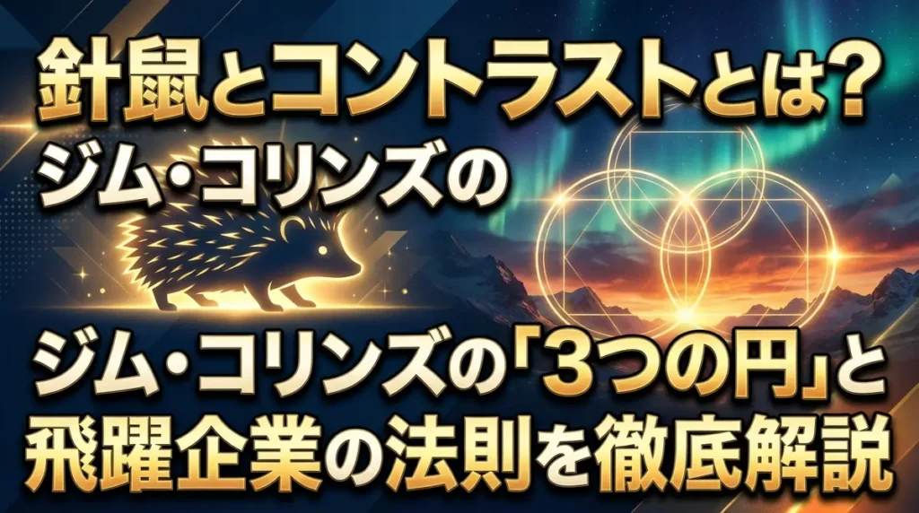 針鼠とコントラストとは？ジム・コリンズの「3つの円」と飛躍企業の法則を徹底解説