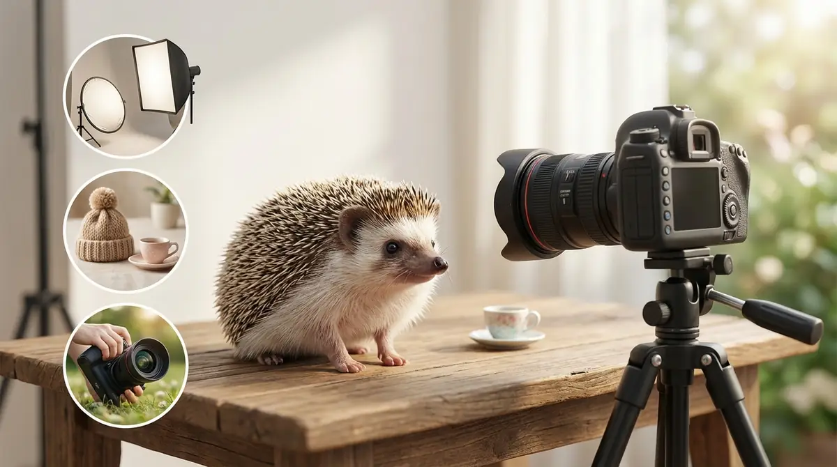 かわいいハリネズミの写真を撮る3つのコツ