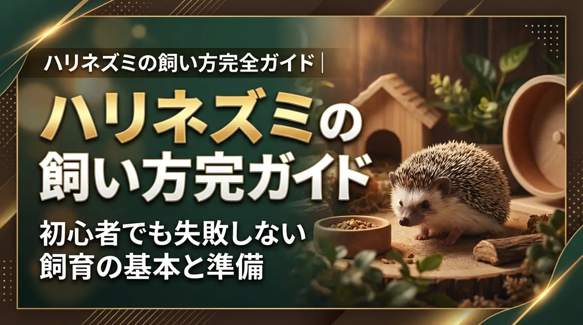 ハリネズミの飼い方完全ガイド｜初心者でも失敗しない飼育の基本と準備