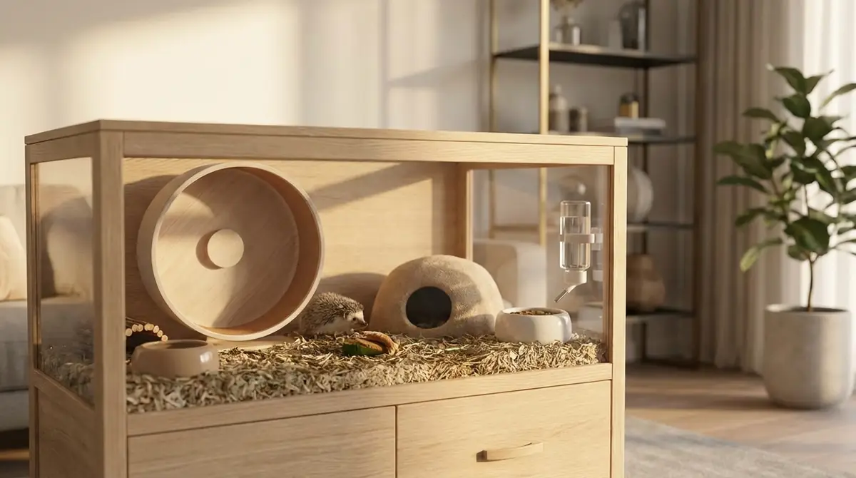 ハリネズミの飼育環境｜ケージのセッティング方法