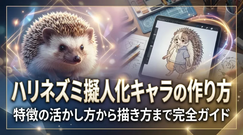 ハリネズミ擬人化キャラの作り方｜特徴の活かし方から描き方まで完全ガイド