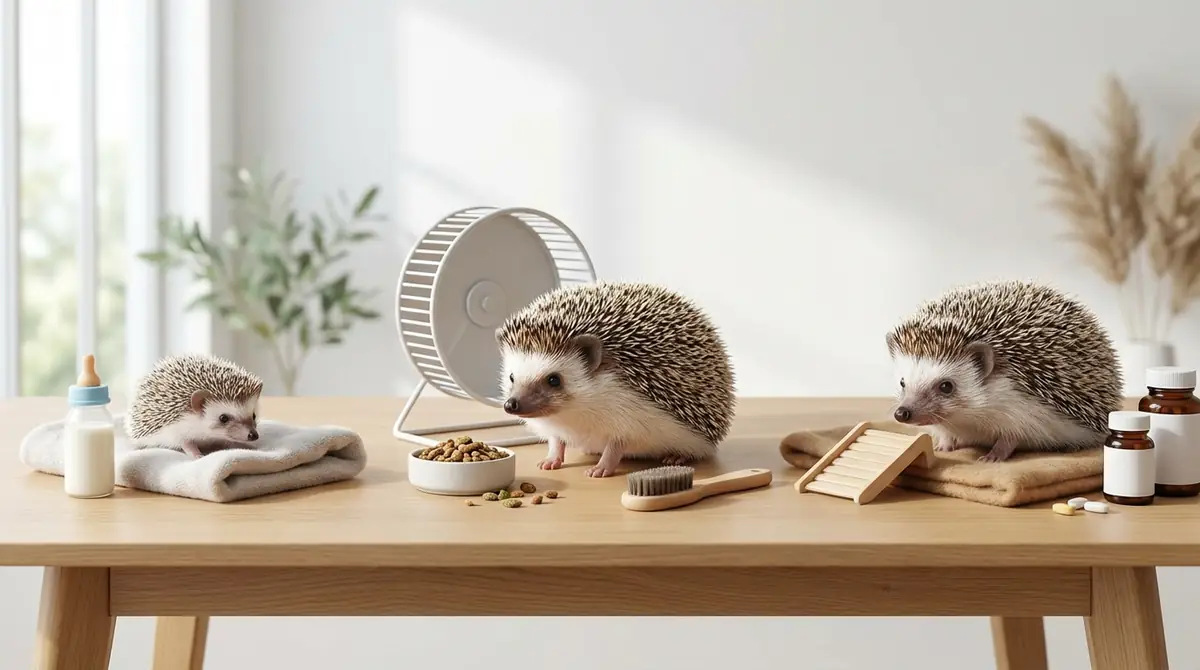 ハリネズミの年齢ステージ別ケアガイド