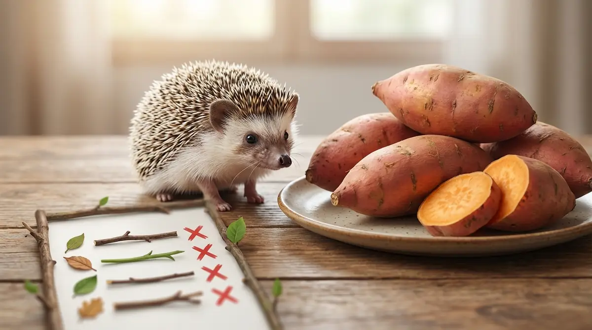 ハリネズミにさつまいもを与える際のNGチェックリスト