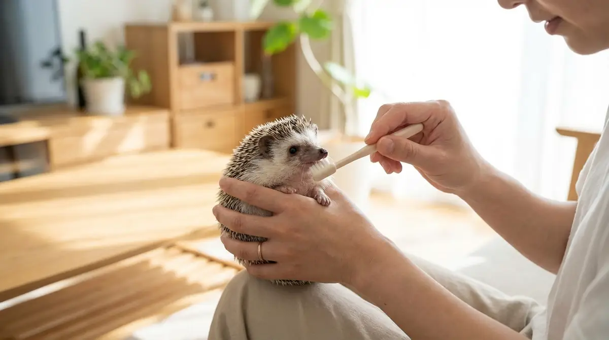 自宅でできるハリネズミの歯のケア方法