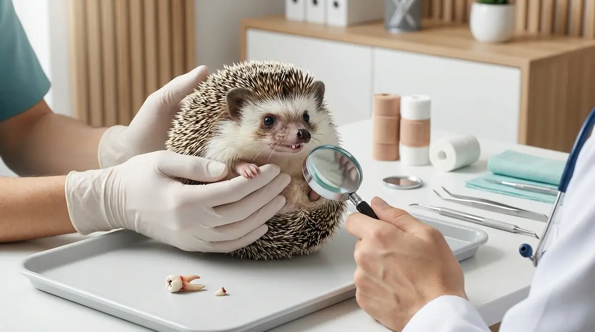 ハリネズミの歯が折れた！緊急時の対処法