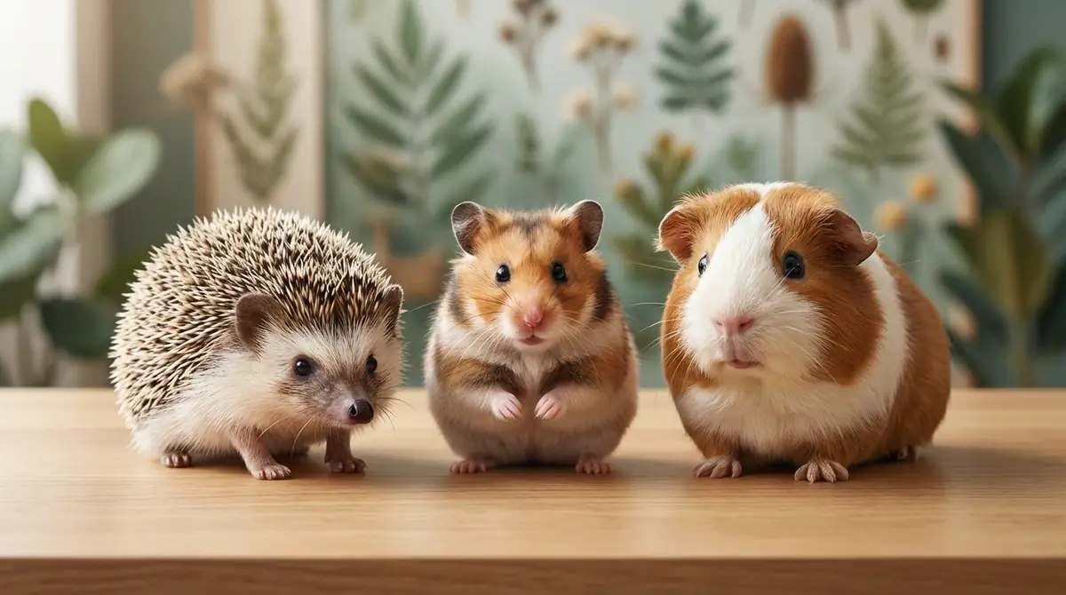 ハリネズミと他の小動物を比較|ハムスター・モルモットとの違い