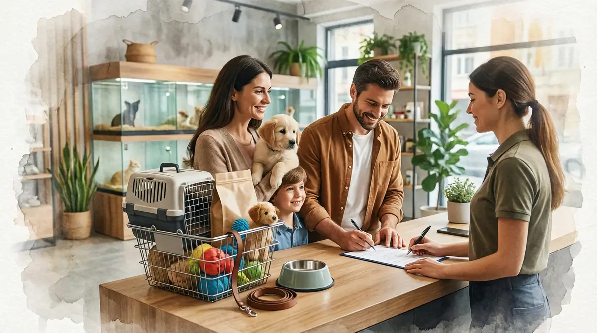 ペットショップでの購入当日の流れと準備物