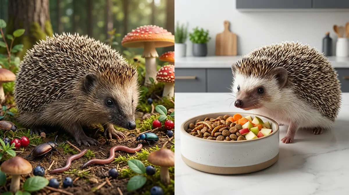 ハリネズミの食べ物の基本|野生と飼育下の食性の違い