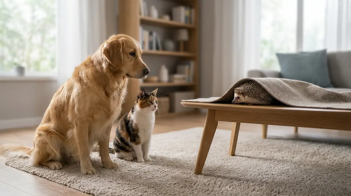 犬・猫とハリネズミは同居できる？天敵になりうるリスクと注意点