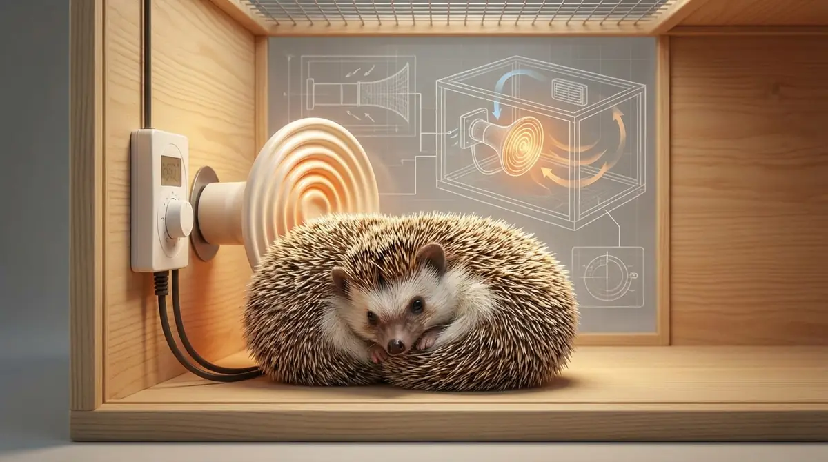 ハリネズミ用ヒーターの正しい設置方法【図解で解説】