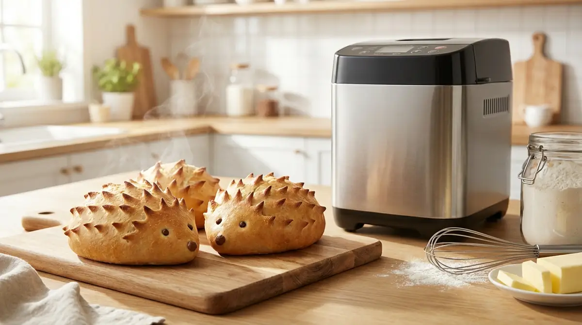 ホームベーカリーで作るハリネズミパン【時短レシピ】