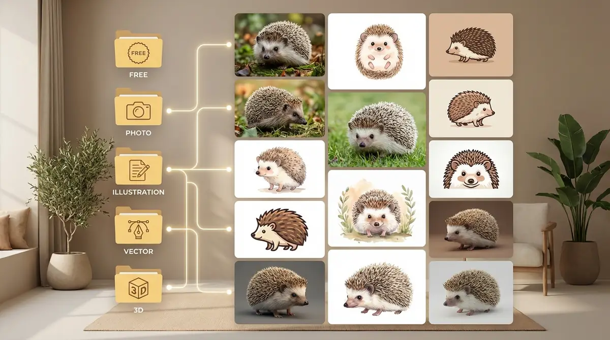 【比較表】ハリネズミのフリー素材サイト10選を5つの基準で徹底比較