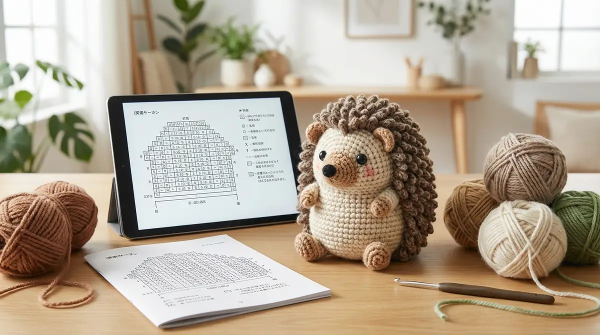 ハリネズミあみぐるみの無料編み図を入手する方法