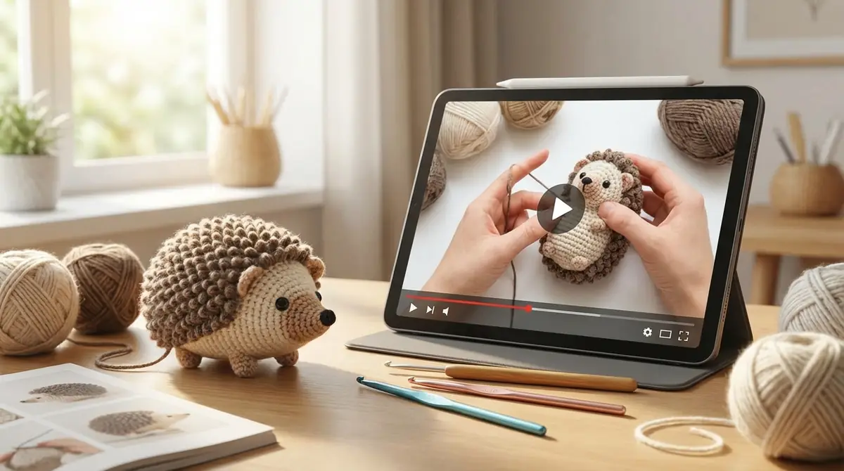 動画で学ぶハリネズミあみぐるみ｜おすすめYouTubeチャンネル