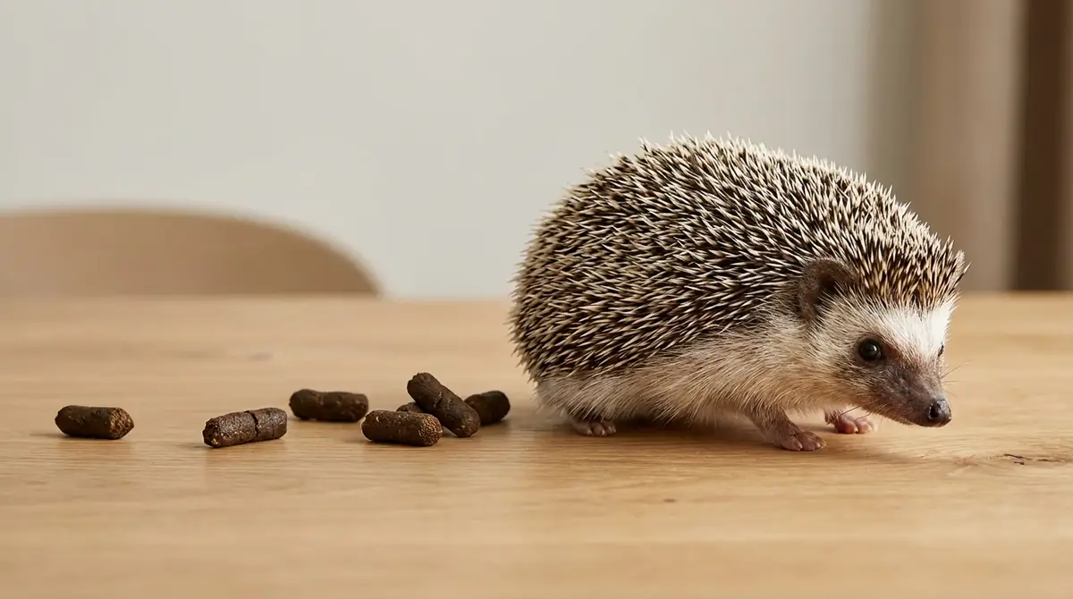 ハリネズミの正常なうんちは茶色・コロコロ・1日3〜5回が目安