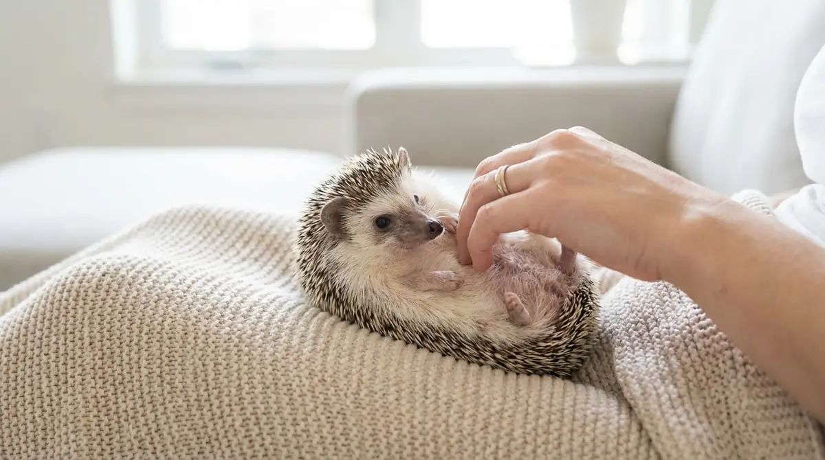 ハリネズミがお腹を見せる意味【結論から解説】