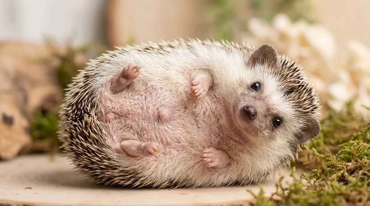 ハリネズミのお腹の正常な状態とは?