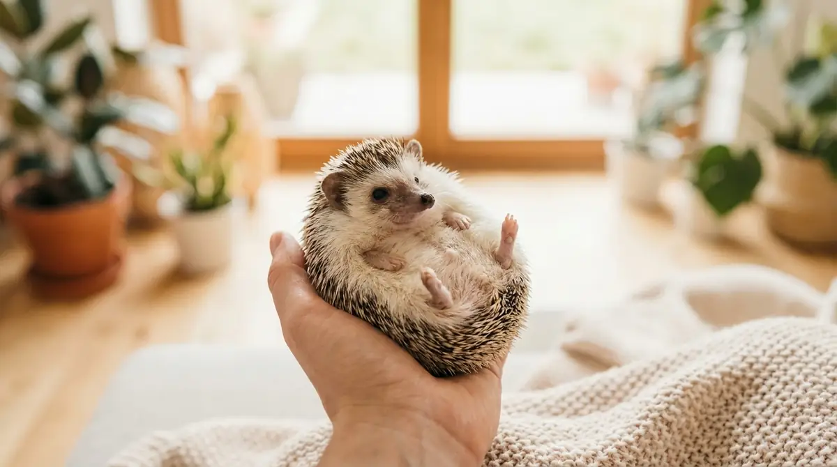 ハリネズミのお腹を安全に触る方法【5ステップ】