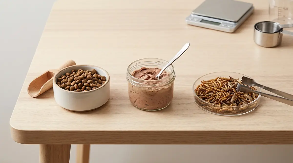 【種類別】餌の量の換算目安｜ドライ・ウェット・虫餌