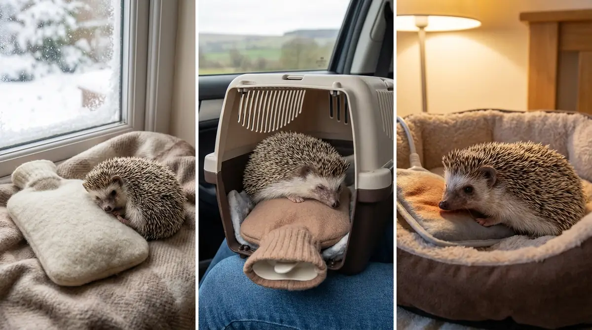 ハリネズミに湯たんぽが必要な3つのシーン