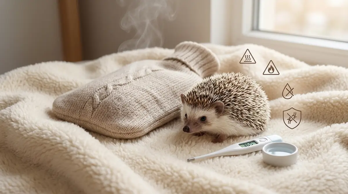ハリネズミに湯たんぽを使うときの3つのリスクと予防法