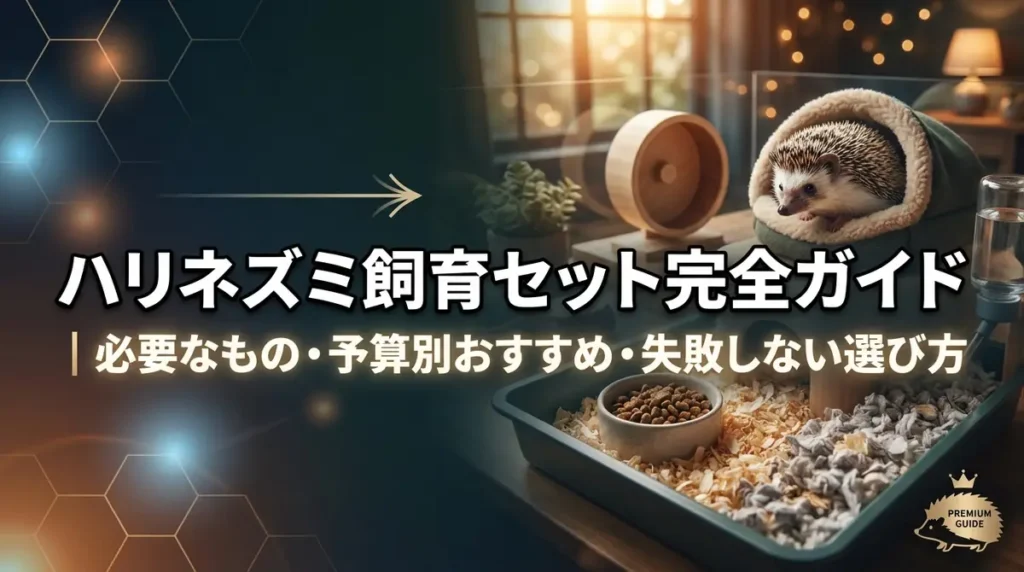 ハリネズミ飼育セット完全ガイド｜必要なもの・予算別おすすめ・失敗しない選び方