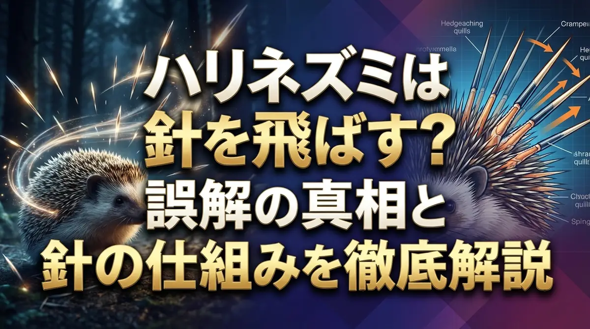 ハリネズミは針を飛ばす？誤解の真相と針の仕組みを徹底解説