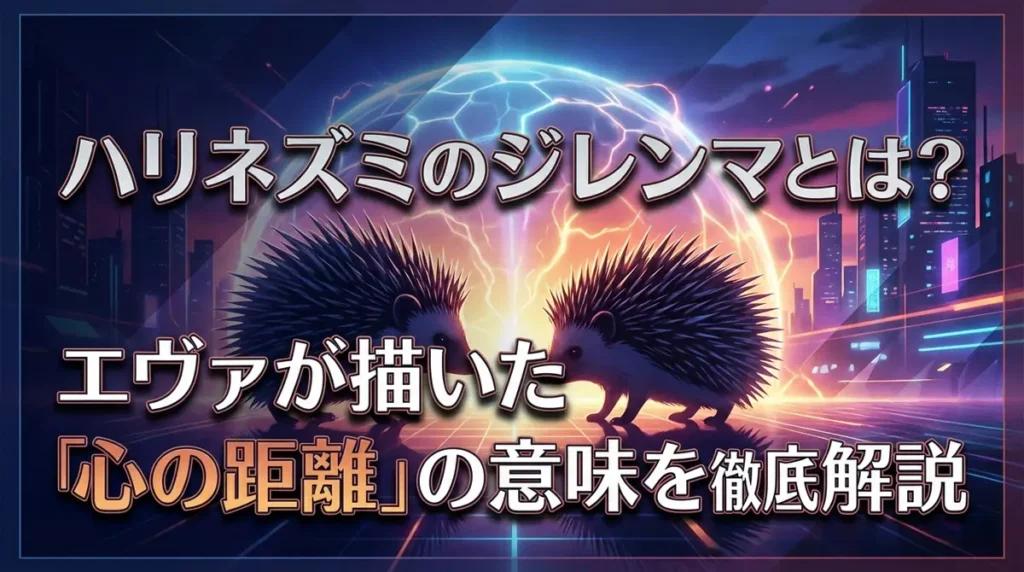 ハリネズミのジレンマとは？エヴァが描いた「心の距離」の意味を徹底解説